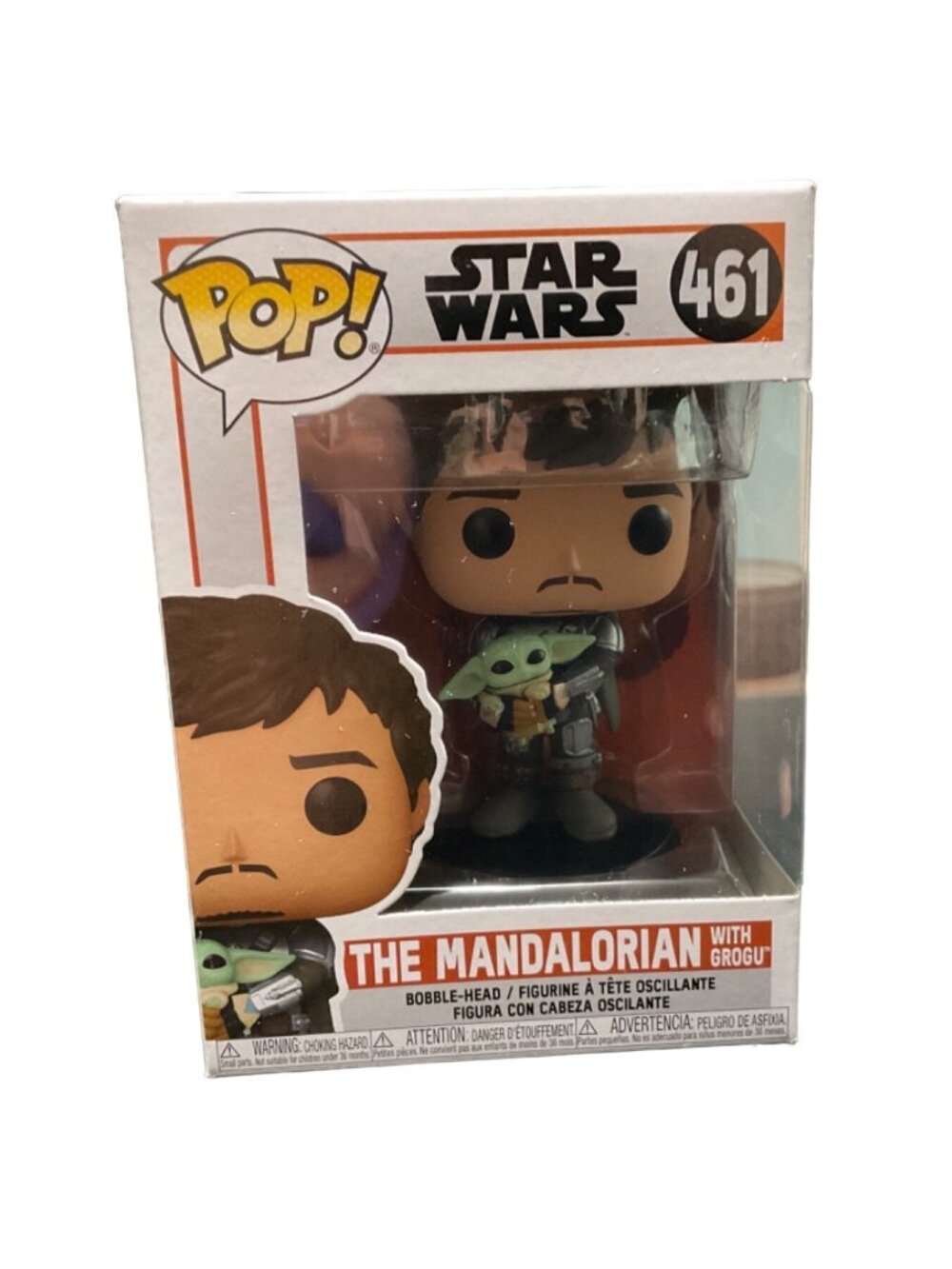 Funko Pop! Star Wars The Mandalorian With Grogu #461 Bobble-Head Vinyl Figure Co